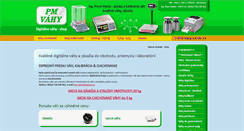 Desktop Screenshot of pm-vahy.sk